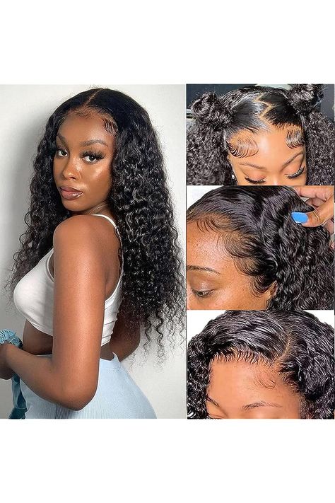 Getarme Deep Wave Wig Human Hair 18inch Deep Wave Lace Front Wig Human Hair 13X4 Lace Front Wig for Black Women Brazilian Virgin Human Hair Wigs(18 inch) Deep Wave Lace Front Wig, Deep Wave Wig, Wave Lace Front Wig, 13x4 Lace Front Wig, Wig Ideas, Wig For Black Women, Wave Wig, Wig Human Hair, Deep Wave