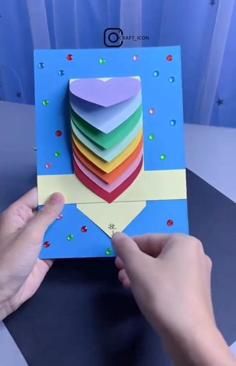 Artcorrect ®’s Instagram video: “Follow us @veinsart for more Suprize Card. Save and try it later. Dm For Credit And Remove” Unicorn Arts And Crafts For Kids, Unique Birthday Card Ideas, Diy Cards For Teachers, Origami Birthday Card, Happy Birthday Teacher, Happy Birthday Crafts, Teacher Birthday Card, Easy Birthday Cards Diy, Paper Card Design