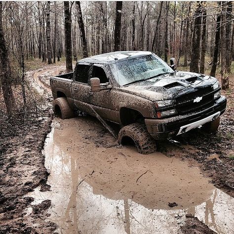 Dirty chevy truck