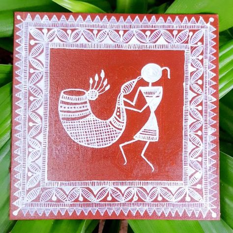 Traditional art of Maharashtra Warli Warli Arts, Surface Development, Worli Painting, Warli Art, Fabric Paint, Wall Painting, Paint, Wall, Pattern