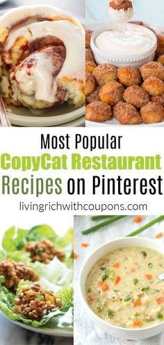 Easy Restaurant Recipes, Most Popular Dinner Recipes, Popular Meals, Restaurant Recipes Famous, Restaurant Copycat Recipes, Restaurant Appetizers, Restaurant Copycat, Popular Dinner Recipes, Copy Cats