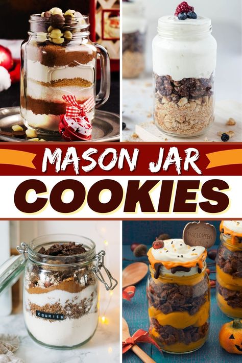 Mason Jar Baking Mixes, Peanut Butter Cookies In A Jar, Mason Jar Dry Ingredient Recipes, Pint Mason Jar Cookie Mix Recipe, Baking Mix In A Jar Gift, Baked Goods In A Jar, 16 Oz Mason Jar Cookie Mix Recipe, Cookies In A Jar Recipe Printables, Pint Size Mason Jar Cookie Recipes