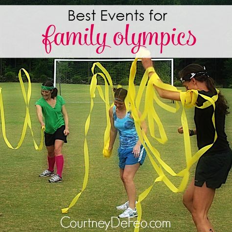 Family Olympics, Family Reunion Activities, Olympic Games For Kids, Olympic Idea, Kids Olympics, Games Indoor, Olympics Activities, Geek House, Olympic Theme