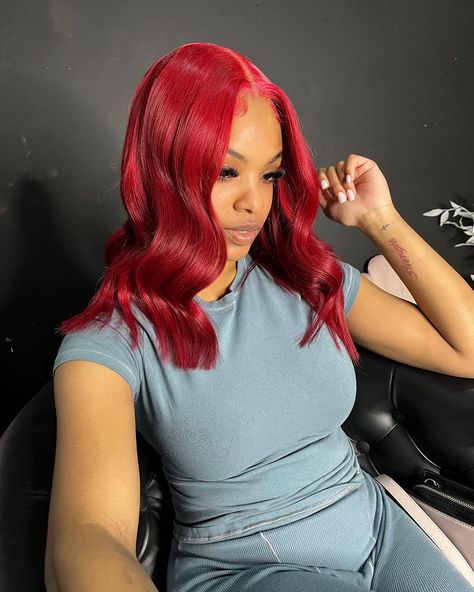 he called me toxic, idk I heard exotic 🔥😍🎨… Frontal Wig Install 🔥🔥🔥🔥 Custom color 🥰 | Instagram Buss Down Wig, Colorful Bob, Hair Short Straight, Frontal Wig Install, Closure Bob, Lace Closure Bob, Red Hair Looks, Braided Hairstyles For Black Women Cornrows, Frontal Wig Hairstyles