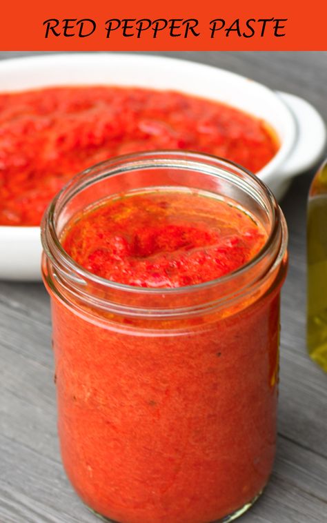 RED PEPPER PASTE / BIBER SALCASI is a tasty red condiment made from sweet peppers used as a food supplement and flavor enhancer. Pickled Peppers, Red Pepper Paste, Stuffed Anaheim Peppers, Kebabs On The Grill, Lebanese Cuisine, Stuffed Pepper Dip, Pepper Paste, Middle Eastern Dishes, Red Pepper Sauce