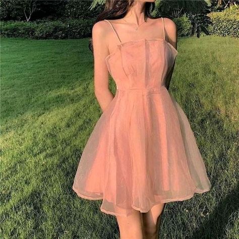 Old Dress, Mini Prom Dresses, Korean Girl Fashion, Aesthetic Pink, Ulzzang Fashion, Girly Outfits, Teen Fashion Outfits, Looks Vintage, Fancy Dresses