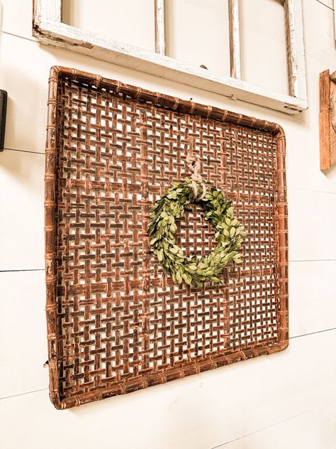 Wall Basket Decor: Stunning Decorating Ideas for Every Room How To Hang Wall Baskets, Bathroom Wall Baskets, How To Decorate With Baskets, Hanging Basket Ideas, Hanging Wicker Baskets, Decorate With Baskets, Wall Basket Decor, Hanging Wall Baskets, Preserved Boxwood Wreath