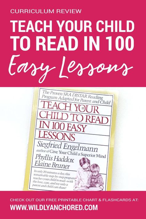 Teach Your Child to Read in 100 Easy Lessons + FREE Sticker Chart + Flashcards Printables Secular Homeschool Curriculum, Online Homeschool Curriculum, Best Homeschool Curriculum, Phonics Reading Passages, Word Flashcards, Book Basket, Christian Homeschool Curriculum, Christian Articles, Sticker Chart