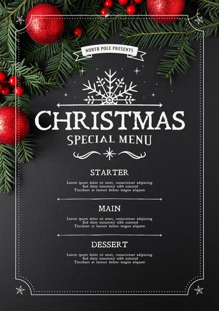 Christmas menu template Free Vector | Free Vector #Freepik #freevector #christmas #menu #winter #template Cake Business Plan, Christmas Menu Design, Christmas Menu Template, Xmas Menu, Menu Design Layout, New Year Menu, Christmas Poster Design, Themed Icons, Menu Design Inspiration