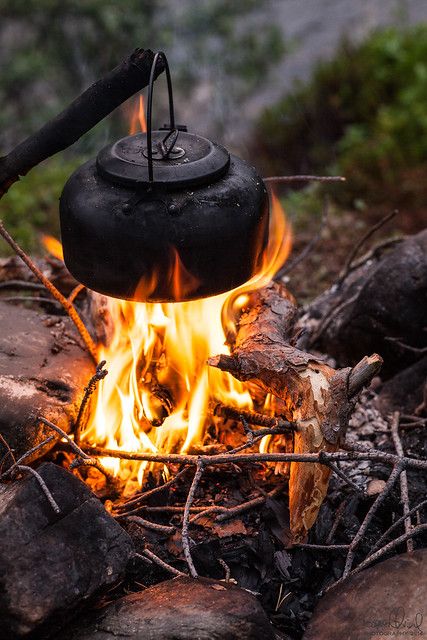 Arte Cowboy, Camping Kettle, Camping Sauvage, Camping Aesthetic, Bushcraft Camping, Camping Birthday, Fire Cooking, Campfire Cooking, Night Scene