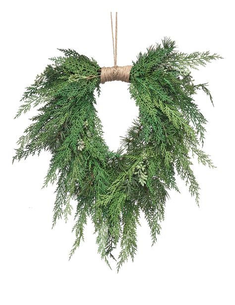 Cedar Wreath, Wreath Natural, Outdoor Wreath, Window Wreath, Jute Hanging, Harvest Wreath, Pine Wreath, Outdoor Wreaths, Artificial Wreath