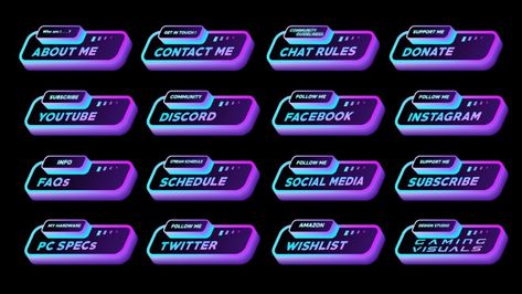 300+ Free Twitch Panels | Panel Maker + Templates! Twitch Info Panels, Free Twitch Panels, Twitch Panels Ideas, Twitch Panels Free, About Me Template, Cat Footprint, Twitch Panels, Social Media Schedule, Coffee Colour