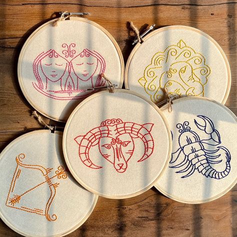 Craft your celestial personalities with our Zodiac Hoop DIY Kits and discover the blissful joy of embroidery. . . #auberginecreate #kitsthatcraftmemories #diyembroiderykits #zodiachoops #embroideryforteens #embroideryforbeginners Zodiac Embroidery, Gen Z, Embroidery For Beginners, Diy Embroidery, Personalities, Diy Kits, Embroidery, On Instagram, Quick Saves