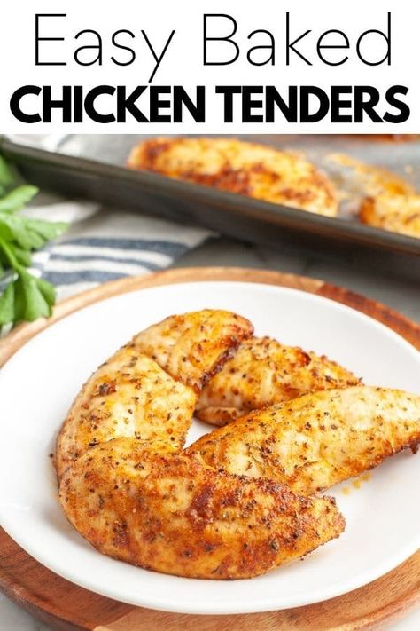 Easy Dinner Recipes Chicken Tenderloins, Healthy Recipes With Chicken Tenderloins, Low Carb Baked Chicken Tenders, Recipes To Make With Chicken Tenders, Baked Chicken Tender Recipes Oven, Bakes Chicken Tenders, Chicken Tenderloin Recipes Ranch, Best Baked Chicken Tenderloins, Chicken Tenderloin Baked Recipes