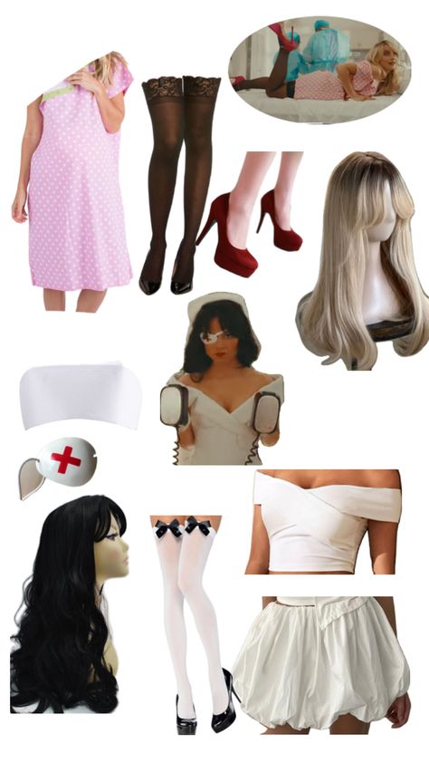 Halloween costume ideas inspired by “Taste” x Sabrina Carpenter music video Taste Sabrina Carpenter Costume, Taste Music Video Halloween Costume, Sabrina Carpenter Taste Halloween Costume, Sabrina Carpenter Taste Halloween, Taste Music Video Costume, Taste Outfits Sabrina Carpenter, Taste Music Video Outfits, Sabrina And Jenna Halloween Costume, Sabrina Carpenter Jenna Ortega Halloween Costume