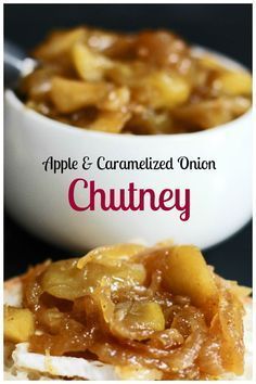 Homemade apple and caramelized onion chutney recipe. A simple and delicious condiment, appetizer, or snack | Mother Would Know #foodpreservation #preserving #apples #onions #chutney #recipe Onion Chutney Recipe, Preserving Apples, Apple Chutney Recipe, Onion Chutney, Apple Chutney, Relish Recipes, Chutney Recipe, Caramelized Onion, Onion Recipes