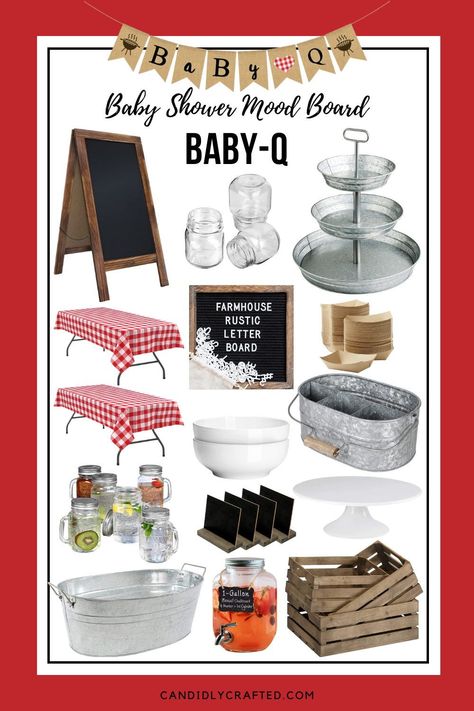 Fire up that grill! This Baby Q Baby Shower is a perfect backyard theme that every guest at the party will enjoy. #babyqbabyshower #summerbabyshower #amazonfinds #babyshowerinspo #genderneutralbabyshower Baby Q Baby Shower Ideas Backyard Bbq, Grill And Chill Gender Reveal, Barbecue Baby Shower Ideas Backyards, Babyque Decorations, Bbq Gender Reveal Party Decorations, Girl Bbq Baby Shower Ideas, Baby Q Dessert Table, Diaper Bbq Party, Bun In The Oven Burgers On The Grill Baby Shower Ideas