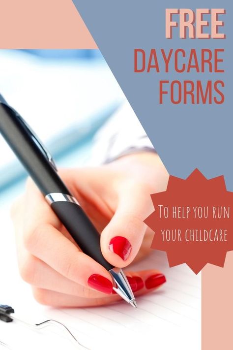 Daycare Business Plan Free Printable, Daycare Emergency Contact Form, Daycare Forms Printable Free, Daycare Paperwork, Daycare Printables Forms, Child Care Center Design, Daycare Printables, Daycare Schedule, Daycare Contract