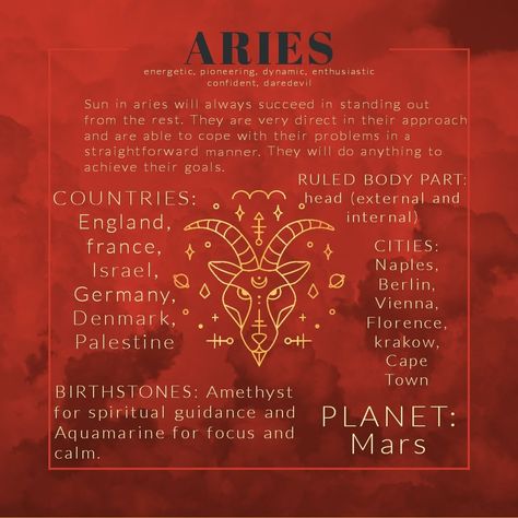 ARIES 
ZODIAC 
FUN FACTS ABOUT ASTROLOGY April Magick, Grimoire Art, Aries Ascendant, Aries Sun Sign, Sun In Aries, Aries Sun, Indian Astrology, Aries Traits, Aries Astrology