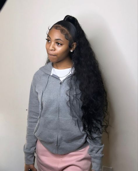 Bundle Ponytail Hairstyles Black Women, Bundle Ponytail Hairstyles, Quick Weave Ponytail Hairstyles, Half Up Half Down Quick Weave, Weave Ponytail Hairstyles, Sleek Ponytail Hairstyles, Weave Ponytail, Quick Weave Hairstyles, Box Braids Hairstyles For Black Women