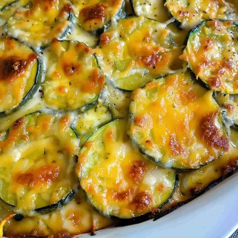 Casseroles With Vegetables, Steak Gorgonzola Alfredo, Gorgonzola Alfredo, Loaded Deviled Eggs, Steak Gorgonzola, Zucchini And Yellow Squash, Zucchini Gratin, Cabbage Recipes Healthy, Yellow Squash Recipes