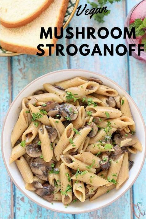 Instant Pot Vegan Mushroom Stroganoff Mushroom Stroganoff Recipe, Vegan Mushroom Stroganoff, Instant Pot Vegan, Vegan Instant Pot Recipes, Vegetarian Instant Pot, Mushroom Stroganoff, Vegan Mushroom, Stroganoff Recipe, Instapot Recipes