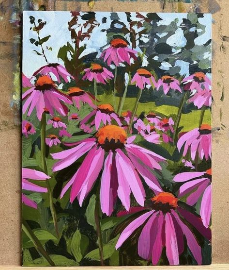 Art Challenges, Acrylic Gouache, Gouache Art, Tableau Art, Arte Inspo, Flower Art Painting, Painting Art Projects, Art Challenge, Daily Art