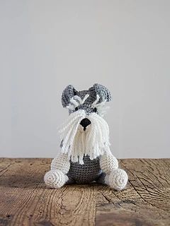 Ravelry: Romeo the Schnauzer pattern by Kerry Lord Crochet Schnauzer, Dog Amigurumi, Ready For, Crochet Animal, Mini Schnauzer, Animal Projects, Crochet Dog, Yarn Projects, Crochet Kit