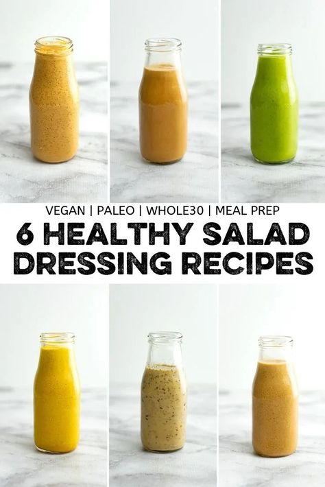 Low Calorie Salad Dressing, Healthy Salad Dressings, Healthy Salad Dressing Recipes, Homemade Dressing Recipe, Avocado Cilantro Dressing, Healthy Dressing Recipes, Creamy Balsamic Dressing, Asian Salad Dressing, Low Calorie Salad