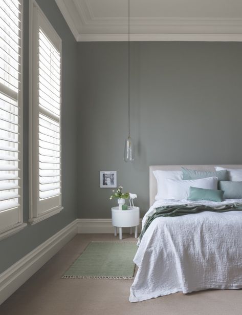 Best 8 Porter’s Paint Colours for your Walls - TLC Interiors Porter Paint Colors, Porter Paint, Bedroom Colour Palette, French Green, Serene Bedroom, Brown Walls, Beige Walls, Paint Colours, White Room