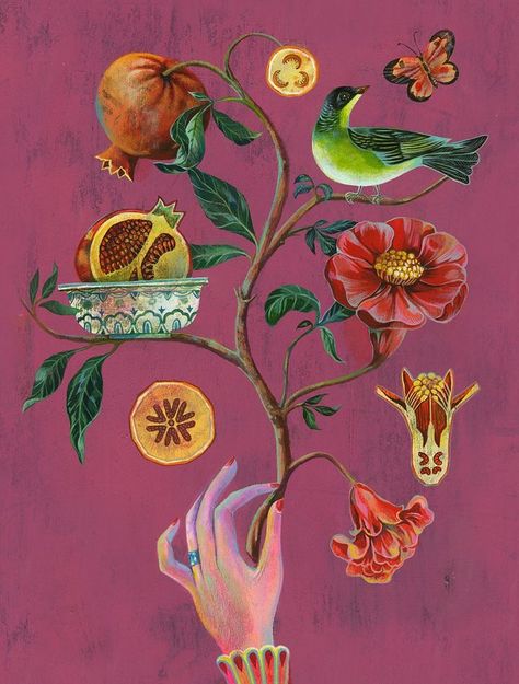 • olaf hajek • Olaf Hajek, Esoteric Art, Folk Art Painting, Life Cycles, Olaf, Botanical Illustration, Botanical Art, Botanical Prints, Flower Design