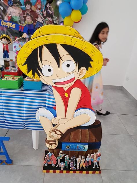 One Piece Birthday Theme Party Ideas, Baby Luffy, Pirate Party Games, One Piece Birthdays, One Piece Theme, 1st Birthday Themes, Manualidades Diy, Pirate Party, One Piece Anime