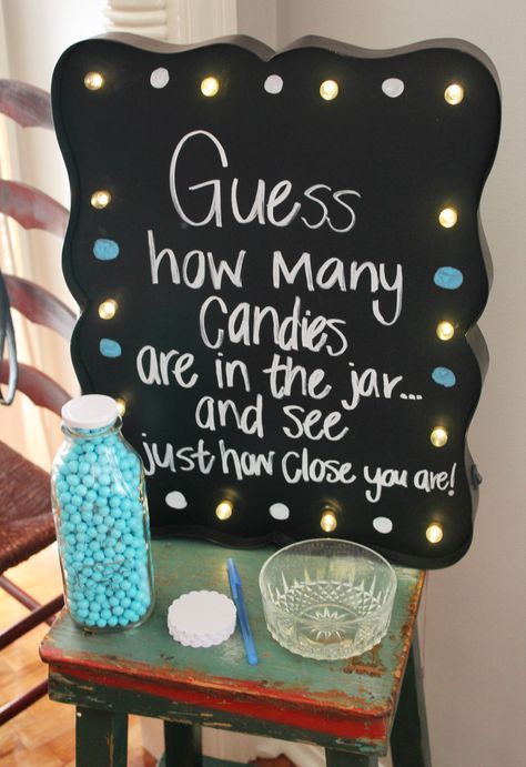 How many candies in the jar baby shower game How Many Candies In The Jar Game, Game Party Ideas, Sweet 16 Games, Jar Games, Simple Thanksgiving Table, Mason Jar Candy, Simple Thanksgiving, Pta School, Baptism Ideas