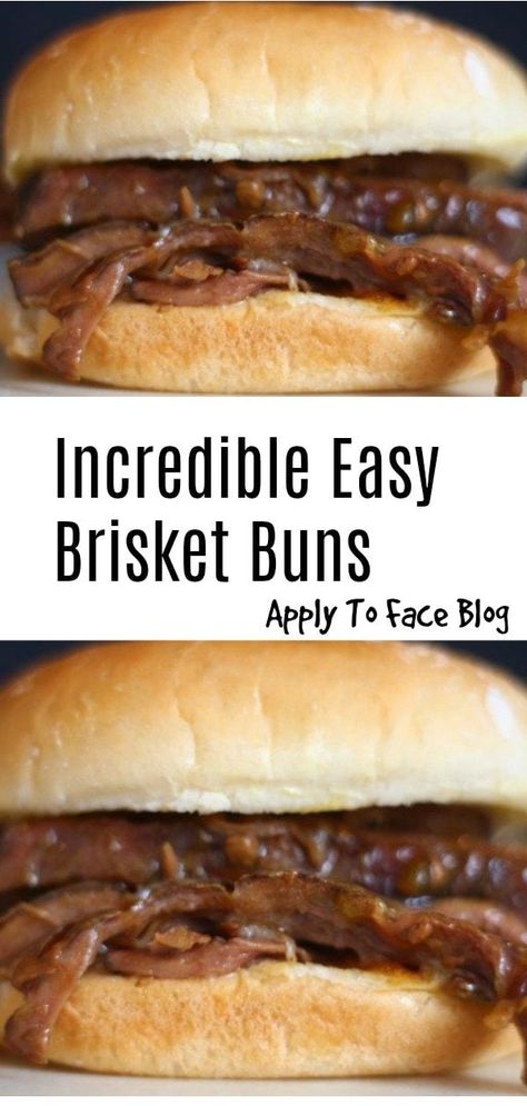 Beef Brisket Buns is an absolute taste sensation and perfect for easily feeding a crowd. The slow cooked beef is so tender. You can make it several days in advance too. Boom....#beefbrisketrolls #beefbrisket #slowcookedmeat #slowcookedbeef Beef On A Bun For A Crowd, Easy Comfort Food Recipes, Trendy Recipes, Beef Brisket Recipes, Slow Cooked Meat, Roast Beef Recipes, Brisket Recipes, Slow Cooked Beef, Comfort Food Recipes