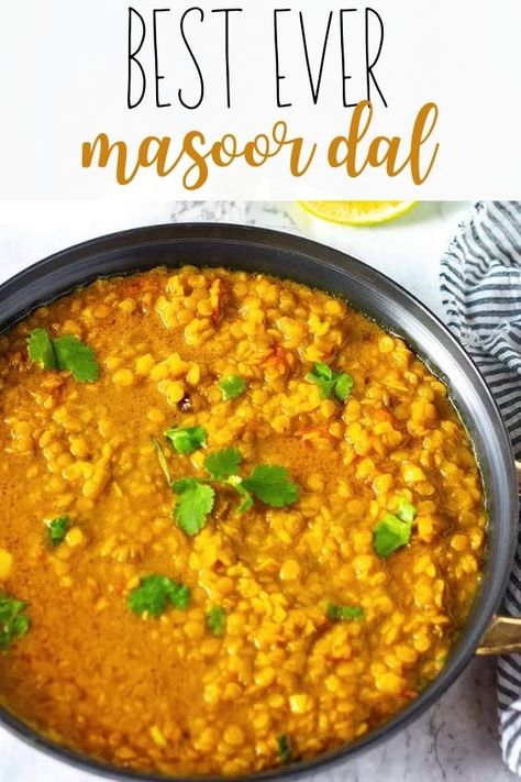 Masoor Daal Recipe, Red Lentil Dal Recipe, Massor Dal Recipe, Easy Dal Recipe, Red Dal Recipe, Indian Lentil Soup Recipe, Dahl Recipe Indian, Lentil Masala, Daal Recipe Indian