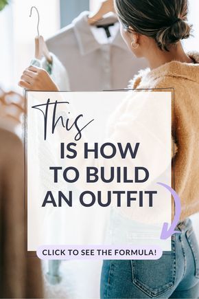 Clothes In The Closet, Build An Outfit, Capsule Wardrobe Women, Quoi Porter, Build A Wardrobe, Wardrobe Planning, Fashion Fail, Outfit Formulas, Jewelry Minimalist