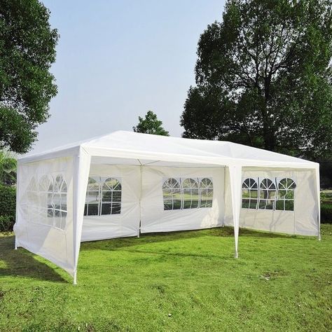 10'x20' Heavy Duty Wedding Party Tent Waterproof Gazebo Car Canopy 4 Walls / 6 Walls for Outdoor Camping BBQ Pavilion Canopy Cater Events White Party Tent Wedding, Patio Tents, Waterproof Gazebo, Canopy Ideas, Party Canopy, Canopy Tent Outdoor, Gazebo Tent, Car Canopy, Wedding Canopy