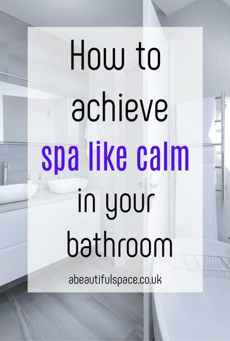 Achieving spa like calm in your bathroom, how to get the feeling of a spa in your own home with these super simple bathroom hacks #bathroomhacks #bathroomdecor #bathroommakeover Spa Bathroom Faucet, Spa Themed Bathroom Ideas, Cool Bathroom Accessories, Calm Bathroom Ideas, Spa Like Bathroom Decor, Spa Like Bathroom Ideas, Spa Themed Bathroom, Lavender Bathroom Decor, Vibe Bathroom