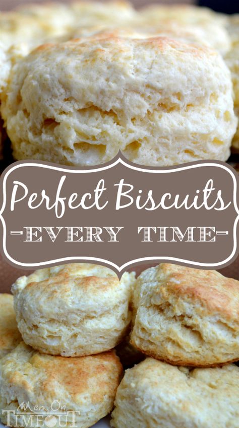 Easy Homemade Biscuits - Perfect Every Time! | Mom On Timeout Best Homemade Biscuits, Biscuits Homemade, Homemade Biscuit, Easy Homemade Biscuits, Homemade Biscuits Recipe, Mom On Timeout, Biscuit Bread, Brunch Recipe, Homemade Biscuits