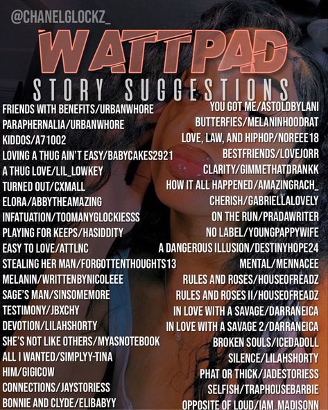 Good Wattpad Story Names, Wattpad Stories Suggestions, Wattpad Reading List Names Ideas, Good Books To Read On Wattpad, Books To Read Wattpad, Wattpad Password Ideas, Good Books On Wattpad, Watt Pad Recommendations, Black Love Wattpad Books