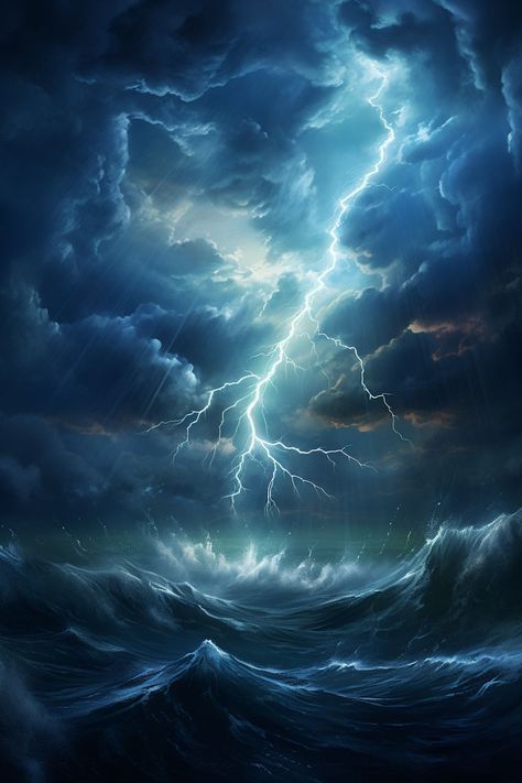 Explore the dynamic dance of stormy waves intertwined with the vast ocean canvas, portraying nature's raw power and captivating turbulence. Stormy Waves