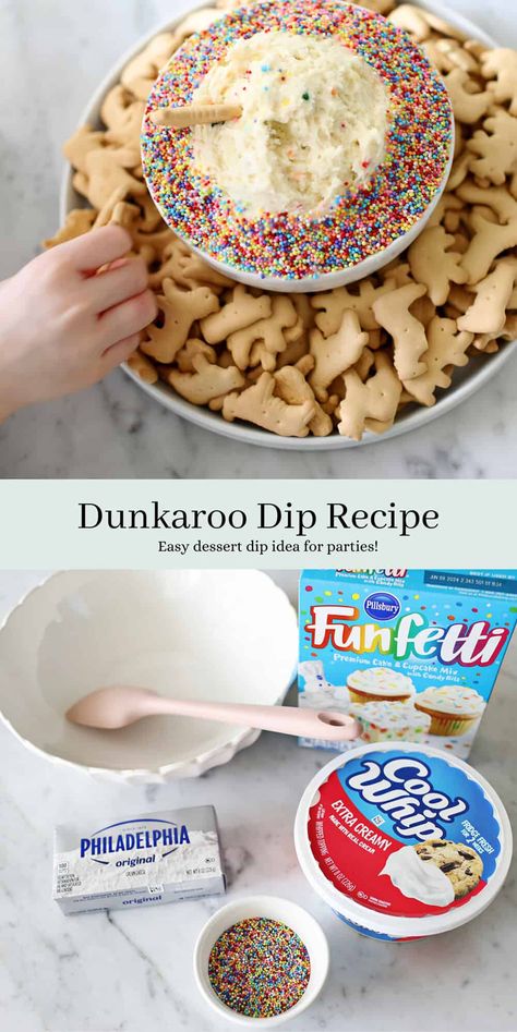 Funfetti Dip, Easy Dessert Dips, Dessert Dip Recipes, Cake Dip, Funfetti Cake Mix, Sweet Dips, Funfetti Cake, Dessert Dips, Birthday Party Food