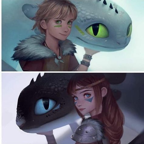 Toothless And Hiccup Fanart, Hiccup And Toothless Fanart, How To Train Your Dragon Fanart, Desenhos Love, Httyd Art, Light Fury, Dreamworks Dragons, Httyd Dragons, Karakter Disney