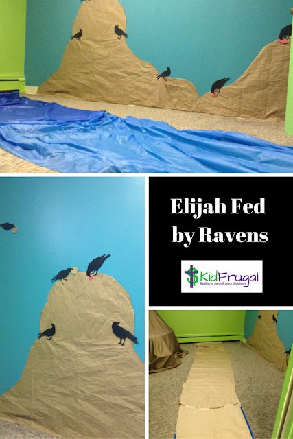 Kidfrugal: Feeding Elijah - Life Size Diorama Part I Elijah Vbs Decorations, Elijah And The Ravens, Elijah And The Widow, Entertaining Kids, Sunday School Decorations, Old Testament Bible, Vbs 2023, Vbs Ideas, Bible Activities