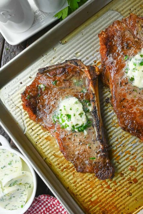 Oven Broiled New York Steak | Butter Your Biscuit Broiled New York Strip Steak, Broiled Sirloin Steak In Oven, Bone In New York Strip Steak Recipes, Oven Broiled Steak, New York Strip Steak Recipes Oven, Broiling Steak In Oven, Ny Strip Steak Recipes Oven, Strip Steak Recipe Oven, New York Steak Recipes