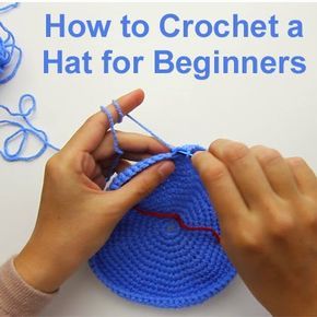 How to Crochet a Hat for Beginners Crochet A Hat For Beginners, Crochet A Hat, Mode Crochet, Haken Baby, Crochet Motifs, Crochet Beanie, Knit Or Crochet, Crochet Hat, Sewing For Beginners