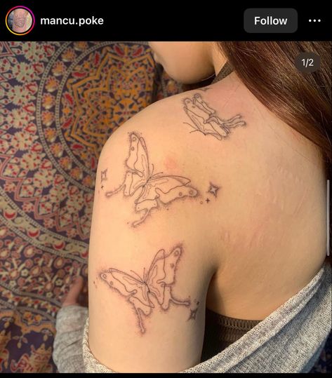 Cute Shoulder Tattoos, Butterfly Tattoo On Shoulder, Tattoo On Shoulder, Dope Tattoos For Women, Jewelry Tattoo, Dope Tattoos, Pretty Tattoos, Body Mods, Tattoo Idea