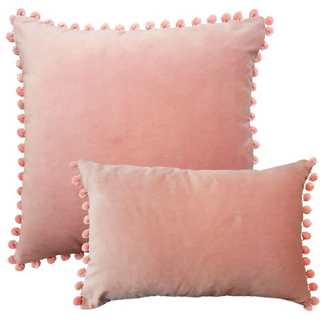 Ragged Rose - Opulent & Vibrant Soft Furnishings for your home Dusky Pink Velvet Cushion, Light Pink Pillows, Opulent Bedroom, Cute Cushions, Pillows Throw, Sofa Ideas, Bed Cushions, Pink Cushions, Pink Pillows