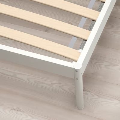 VEVELSTAD - Search - IKEA Head Boards, White Headboard, Ikea Storage, Material Bed, Bed Slats, Metal Bed Frame, Bed Base, Metal Beds, Headboard And Footboard