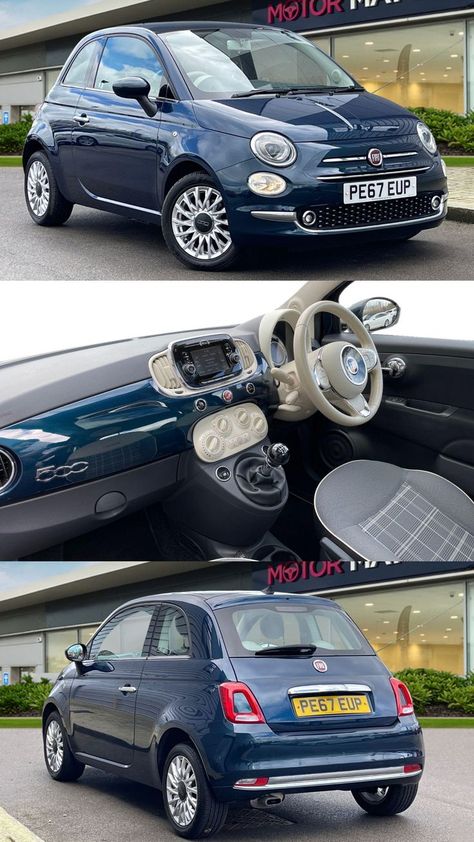 This Fiat 500 is the perfect mixture of a high tech and fabulous looking car, which truly stands out from the rest! Fiat 500 Aesthetic Interior, Fiat 500 Aesthetic, Fiat 500 Car, Fiat Car, Fiat 500 Lounge, Fiat Cars, First Cars, Barbie Dream, Dream Garage